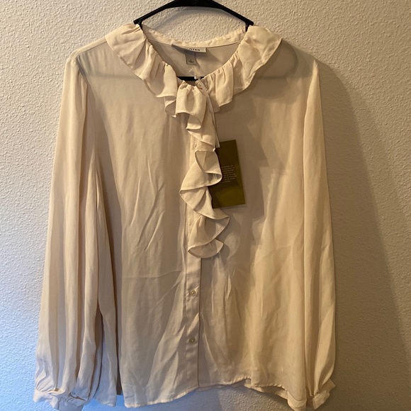 Nili Lotan Tops - NWT Nili Lotan ruffle blouse size large
